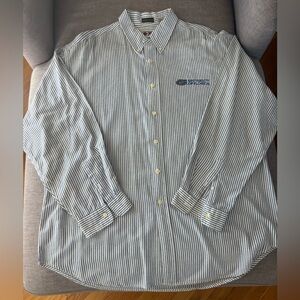 University of Florida Gators Button Down Mens XXL Blue Denim BOA Resort Vintage